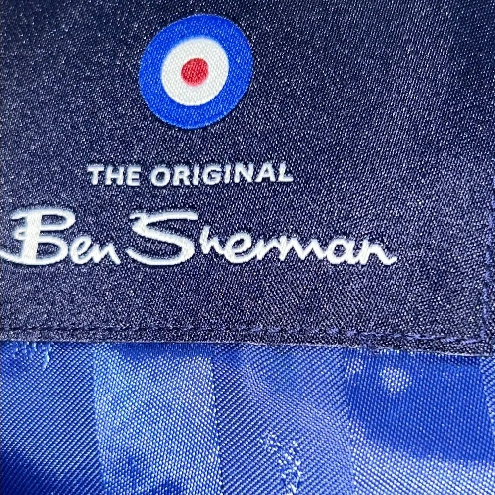Ben Sherman Dark Blue Checkered Blazer